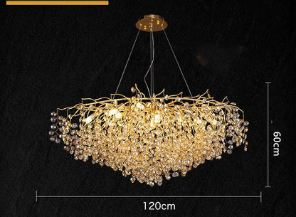Luxury Gold Crystal Chandelier