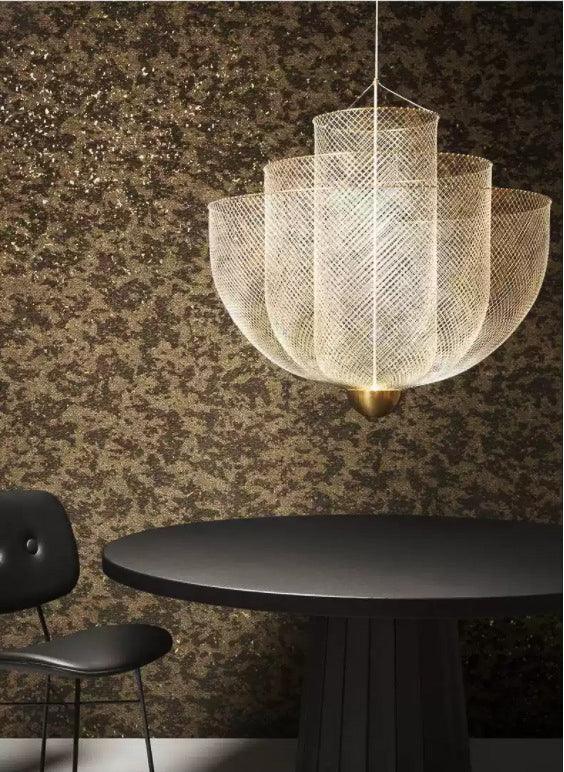 Modern 450MM Gold Mesh Design Chandelier