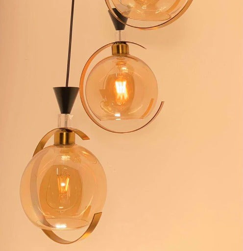Stenner Gold Pendent Light - 3 Light