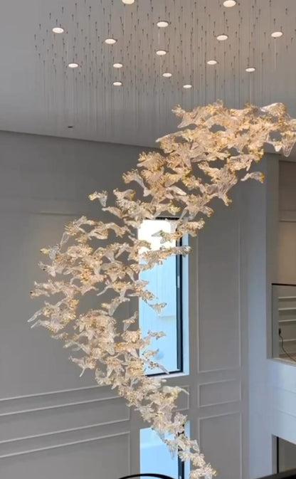 Maple Leaf Glass Customized Chandelier