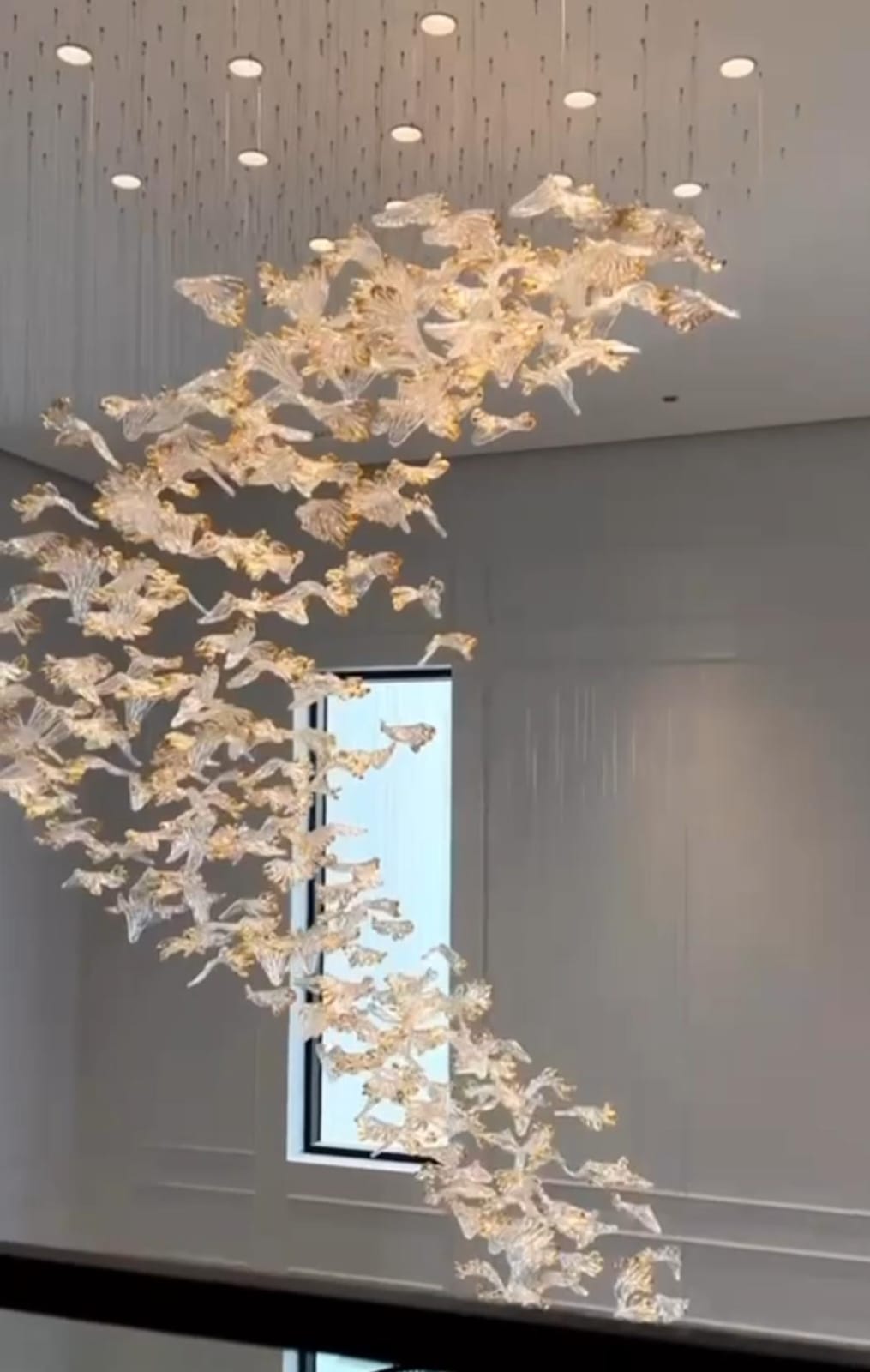 Maple Leaf Glass Customized Chandelier