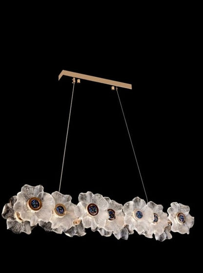 Flower Led Glass Chandelier