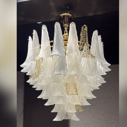 Gilded Petal Chandelier