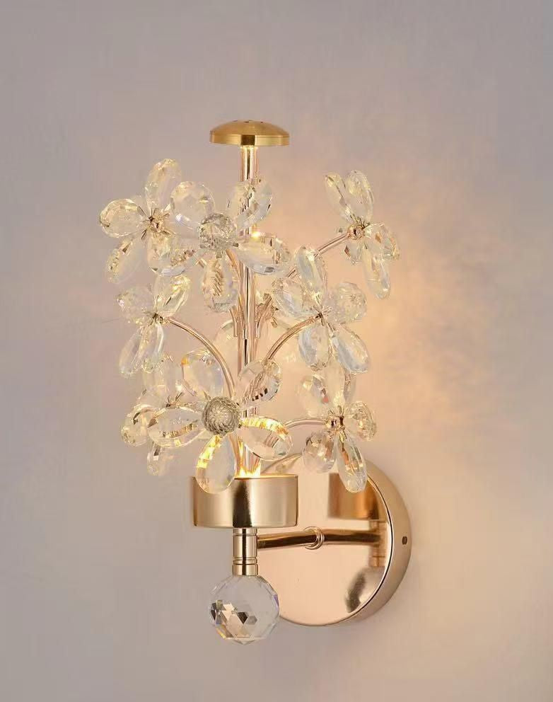 Crystal Bloom Led Wall Light