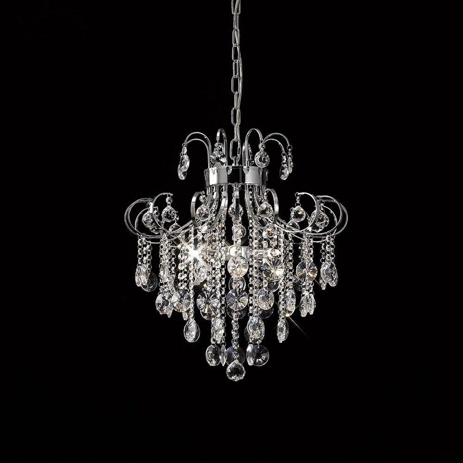 Rosina Pendant 6 Light Polished Chrome/Crystal