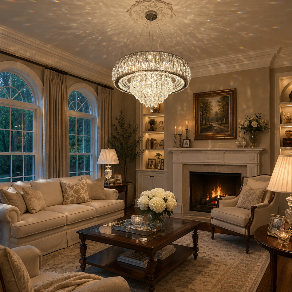 Designer Crystal Chandelier