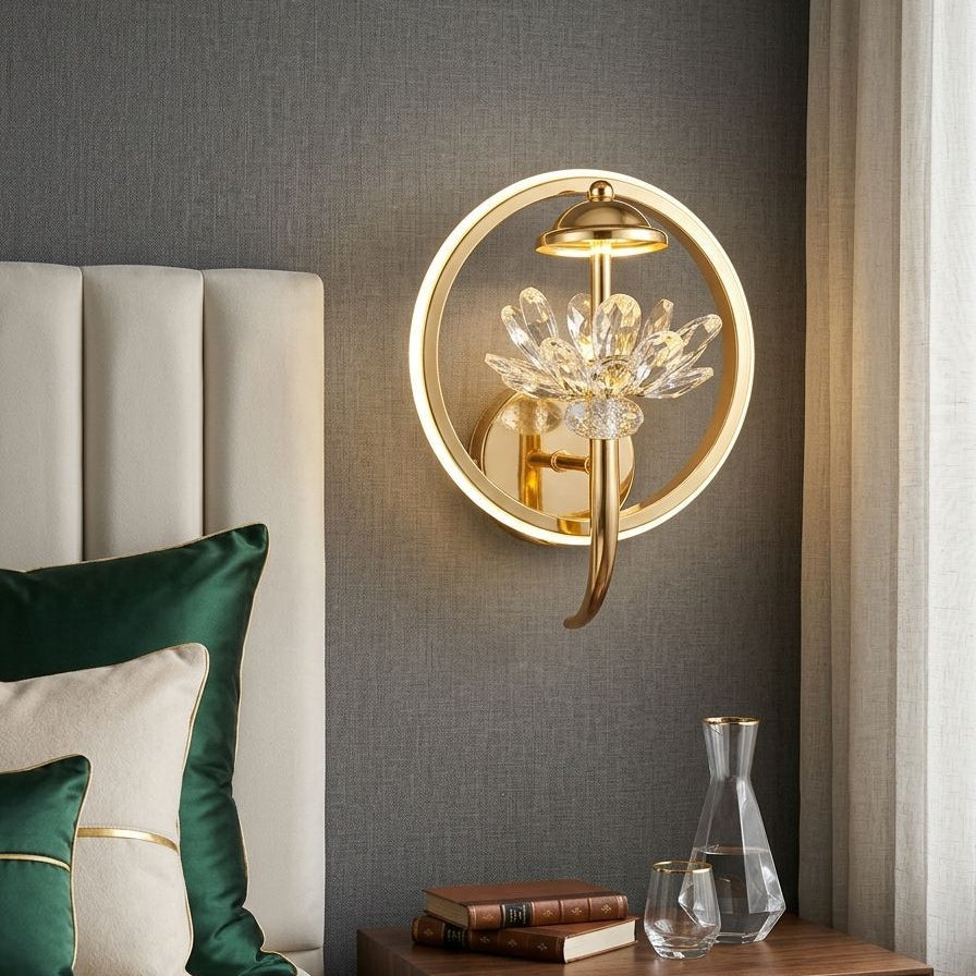 Blissbells Crystal Wall Light