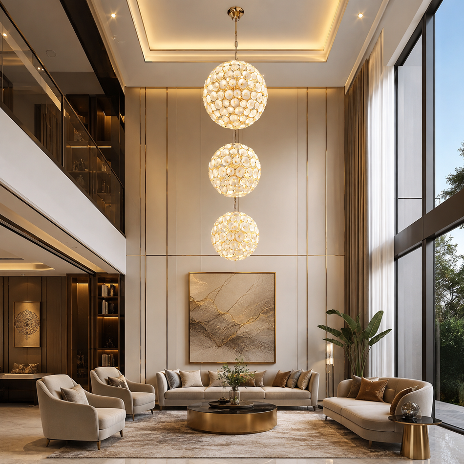 Ezra Double Height Chandelier