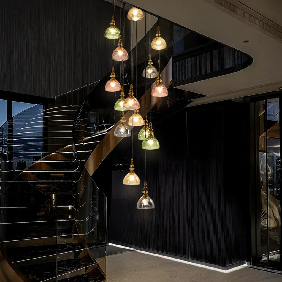 15-LIGHT Bellflora Double Height Chandelier