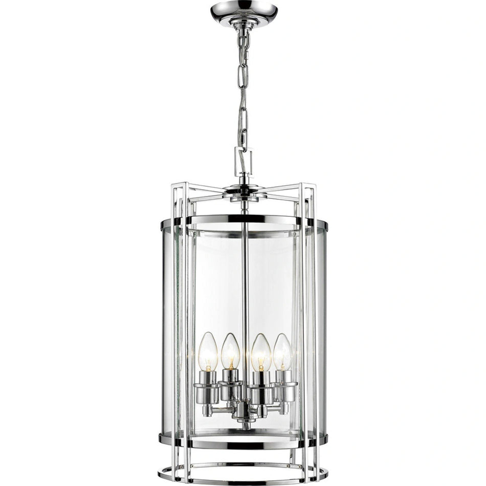 Diyas Eaton Polished Chrome 4 Light Pendant