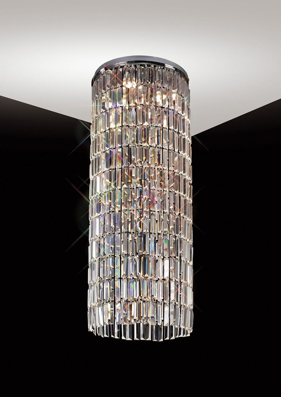 Torre Pendant 5 Light Polished Chrome/Crystal