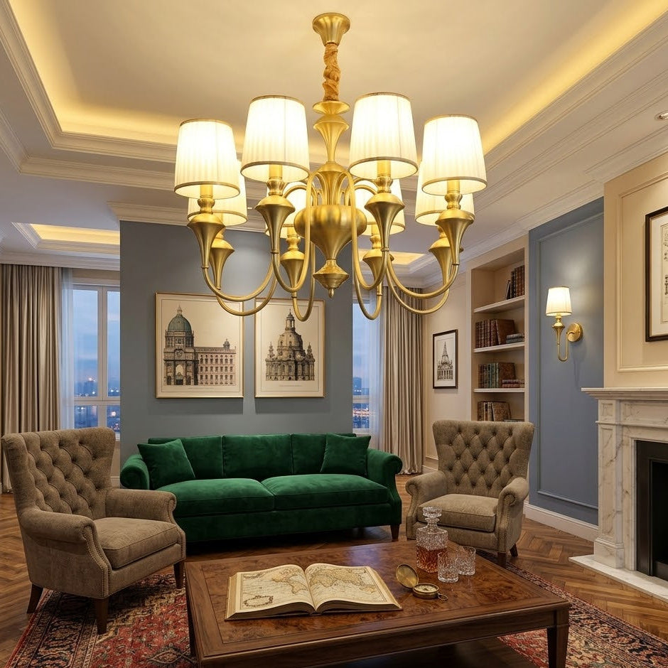 6 Light Italian Chandelier