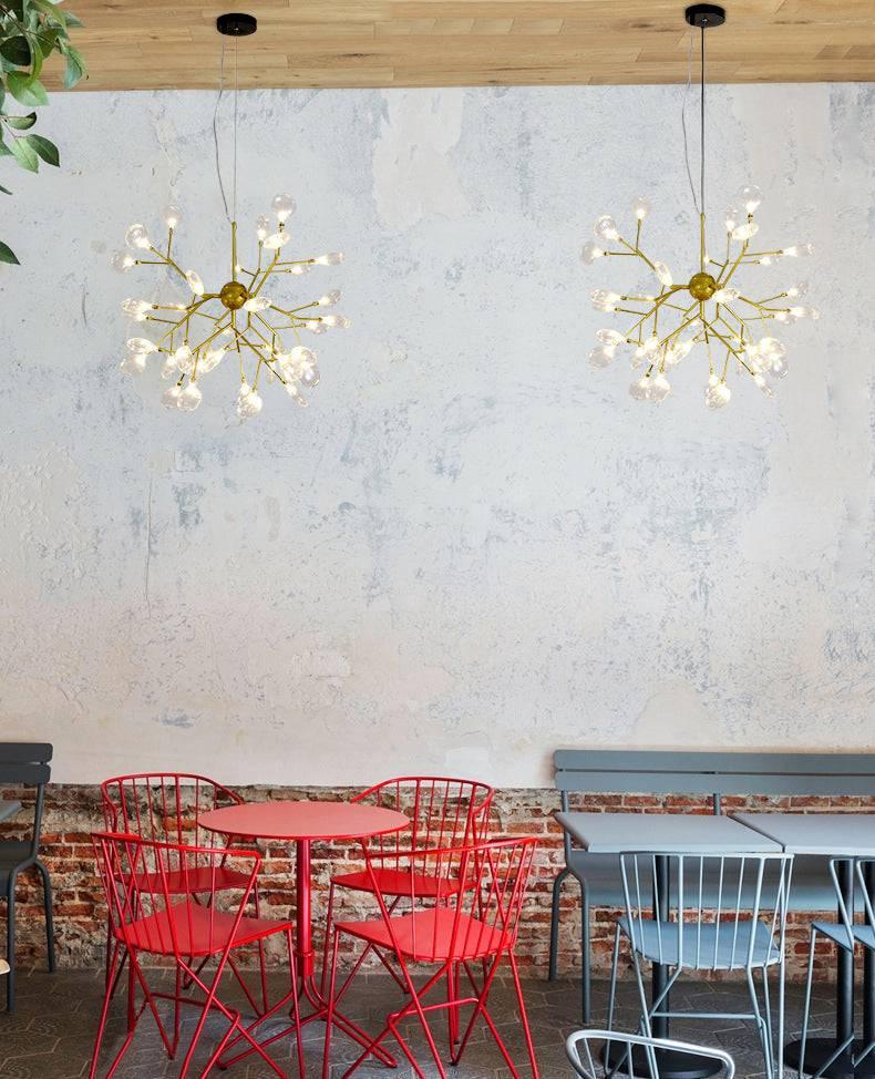 36 Lights Firefly Gold Metal Chandelier