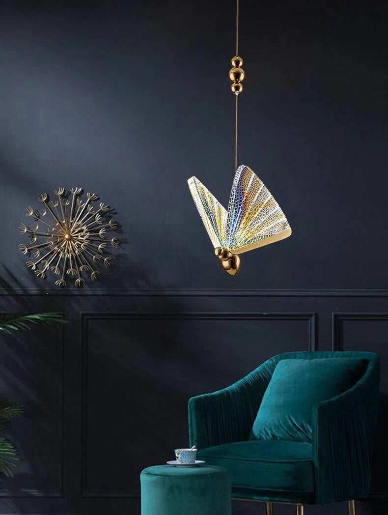 SINGLE MULTI COLOUR BUTTERFLY HANGING