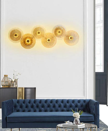 Modern Golden Glass LED Wall Light