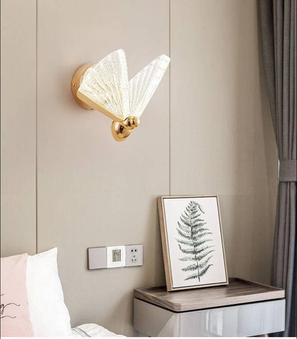 Led Acrylic Butterfly Metal Wall Light