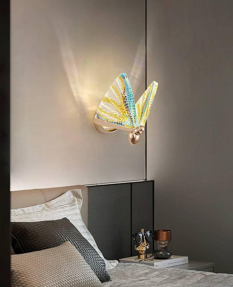 Led Acrylic Multi Color Butterfly Wall Light