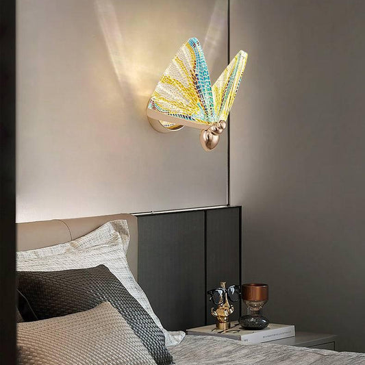 Led Acrylic Multi Color Butterfly Wall Light