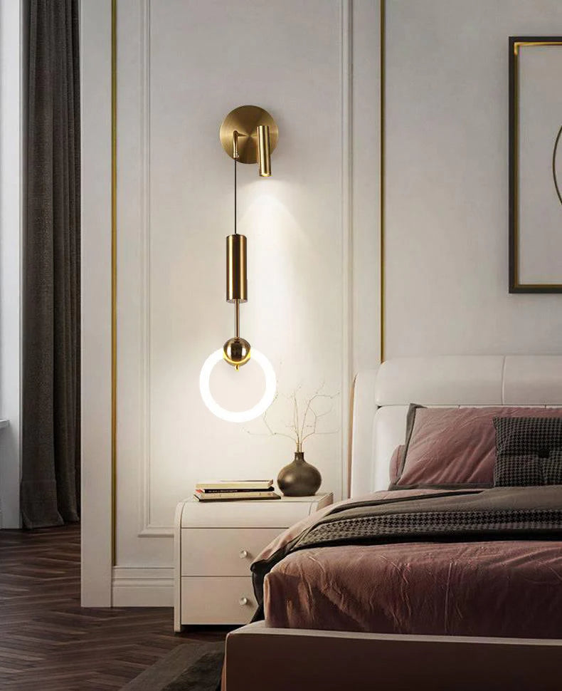 Modern Ring Gold LED Wall Lamp