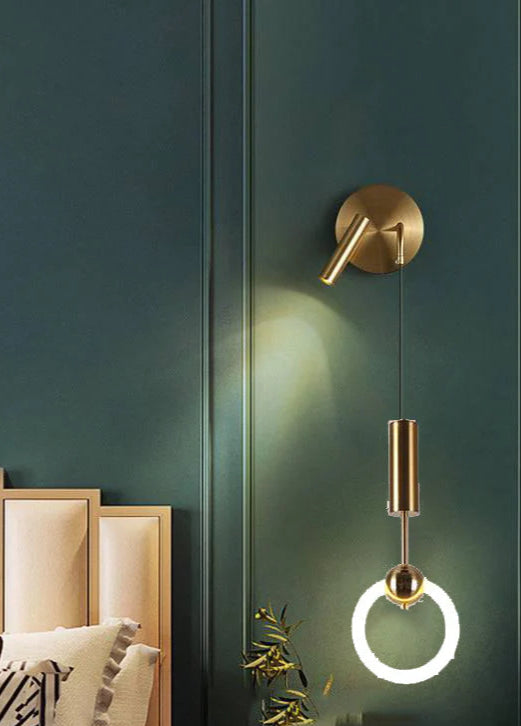 Modern Ring Gold LED Wall Lamp