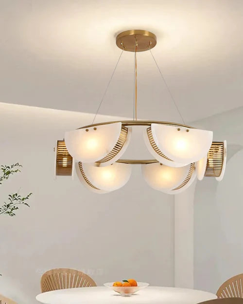 Luxury Marble Chandelier - 6 Light
