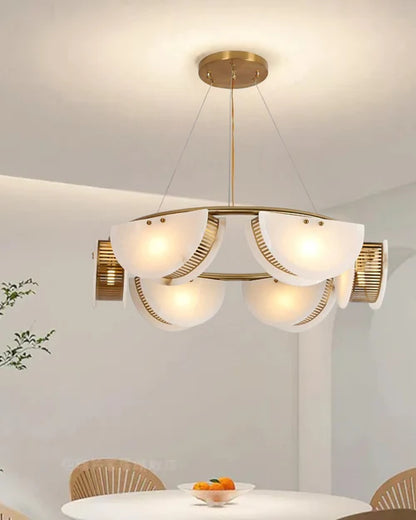 Luxury Marble Chandelier - 6 Light
