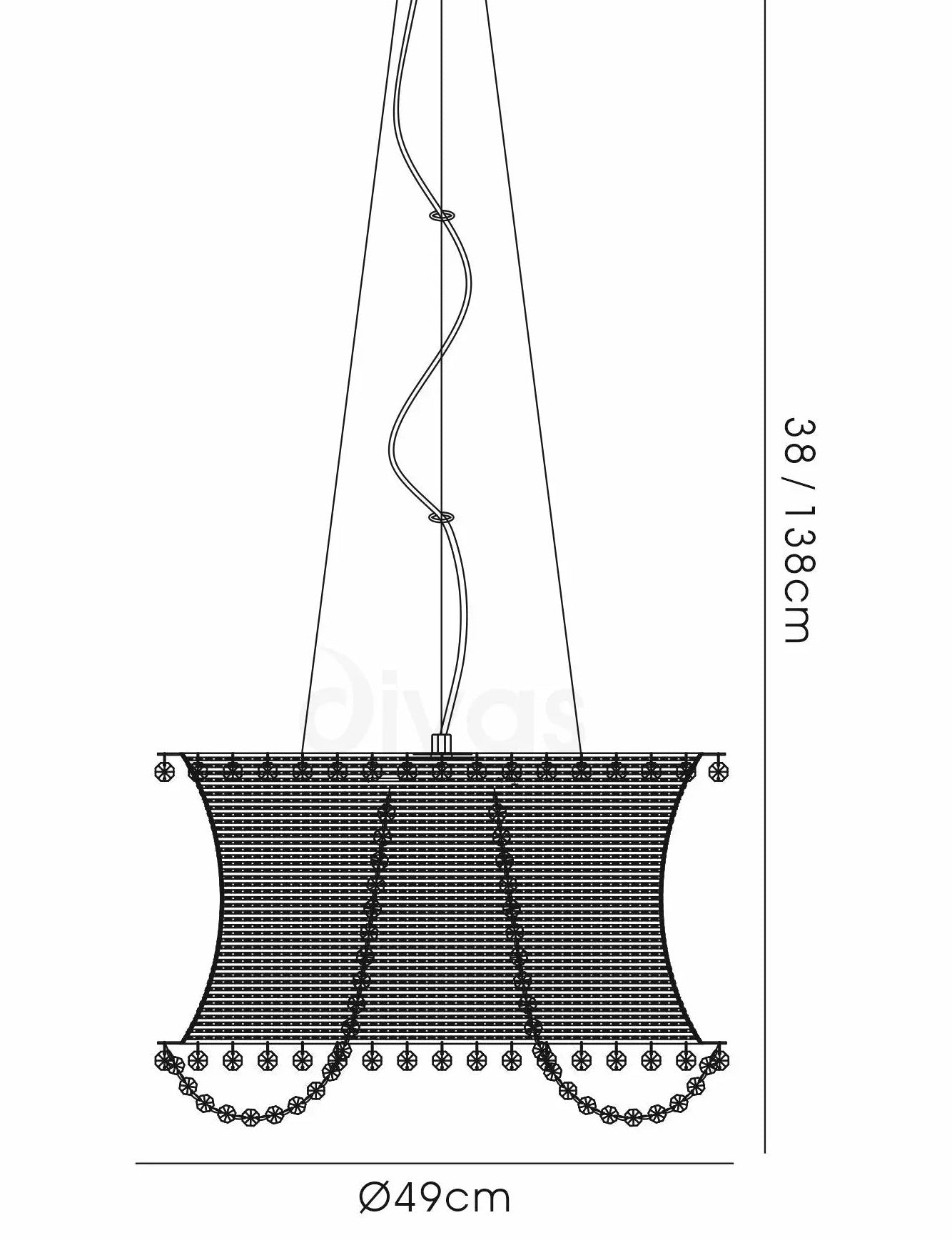 Round Crystal Chandelier