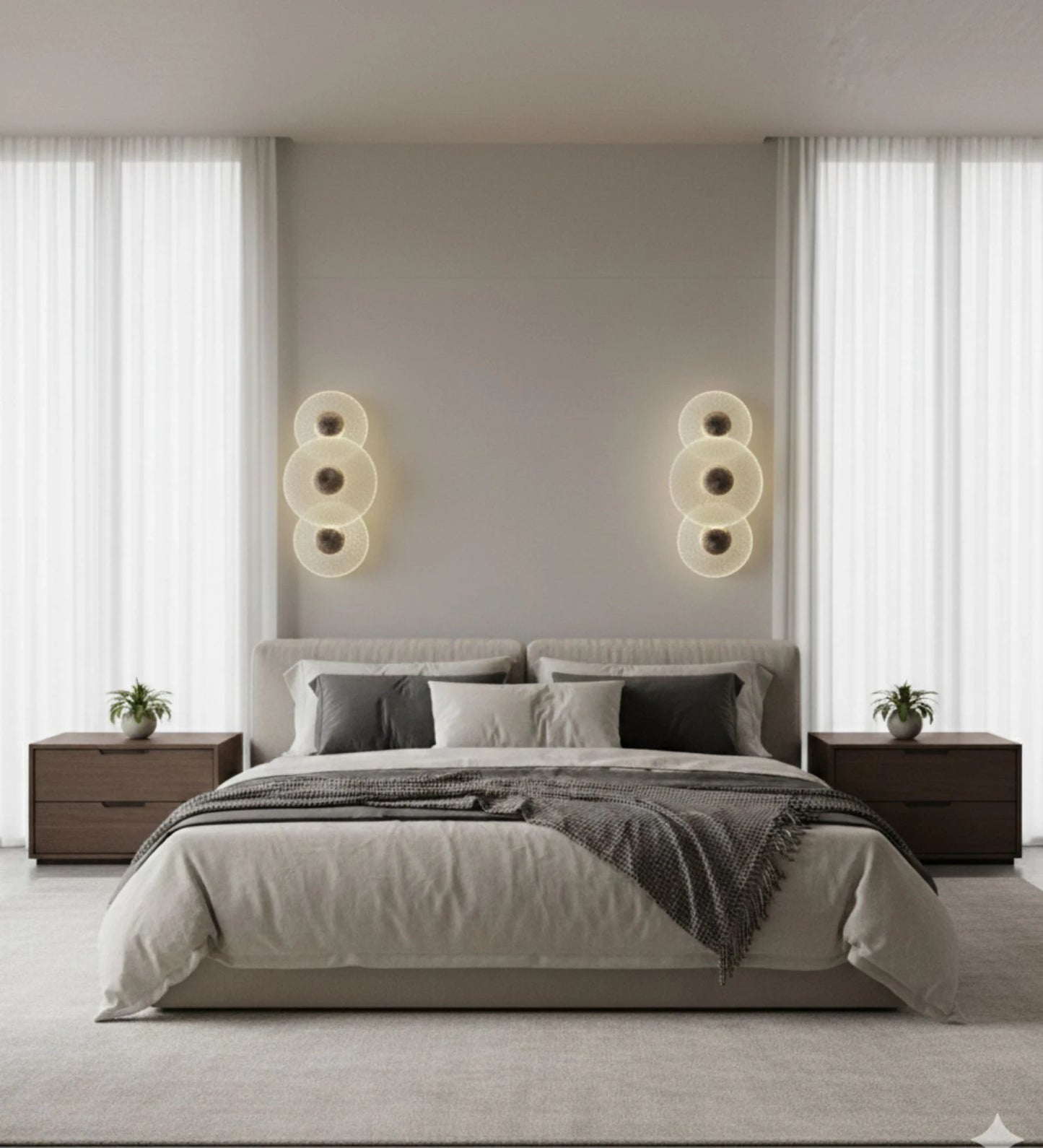 Luxurious Glass Disc Wall Lamp