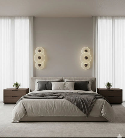 Luxurious Glass Disc Wall Lamp