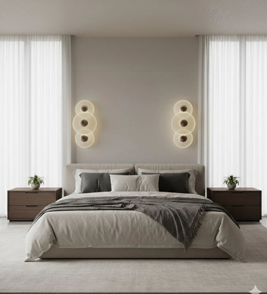 Luxurious Glass Disc Wall Lamp