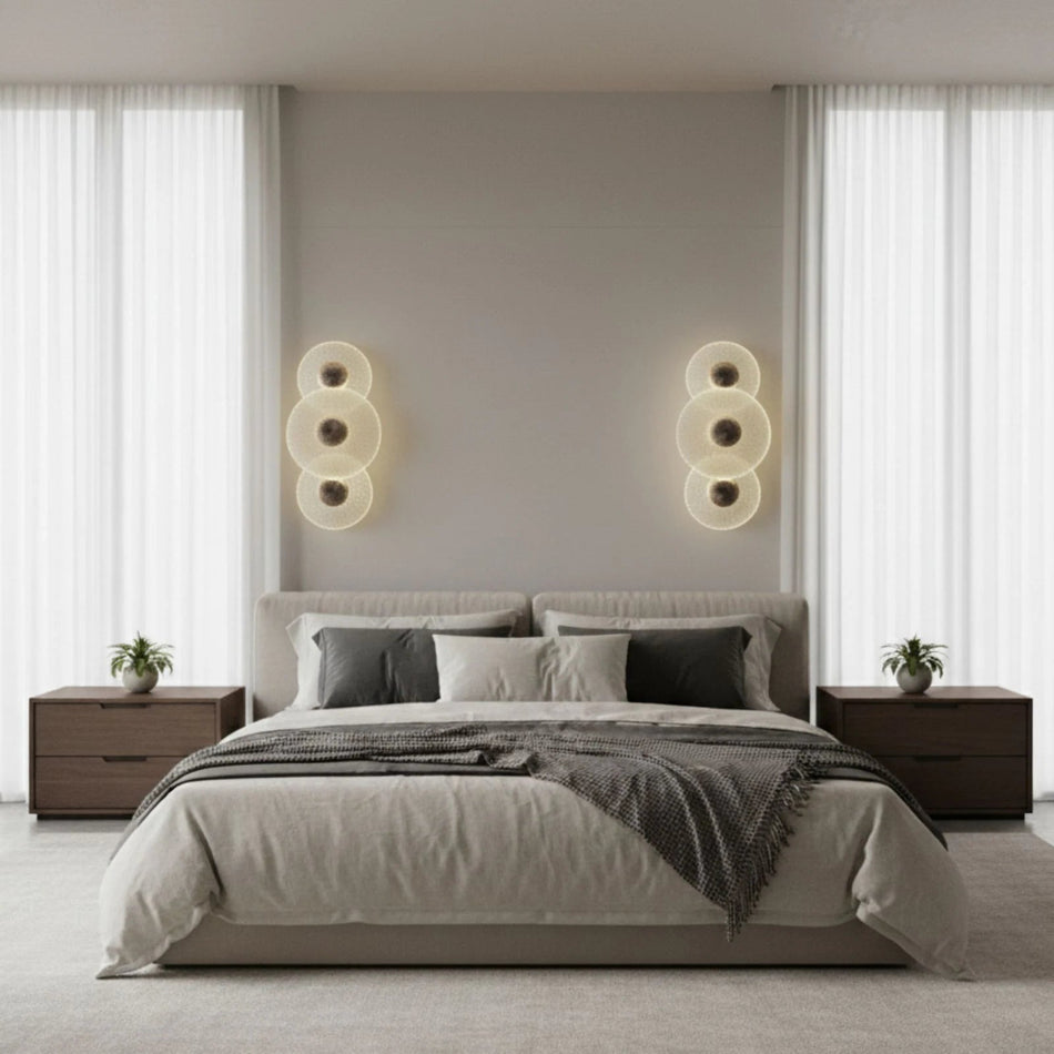 Luxurious Glass Disc Wall Lamp