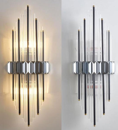 Nova Luxe Crystal Wall Light Modern Art Deco Design