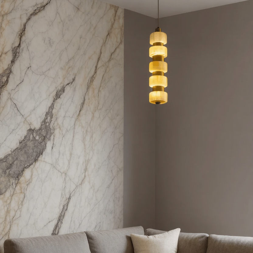 Led Gold Pendant Light