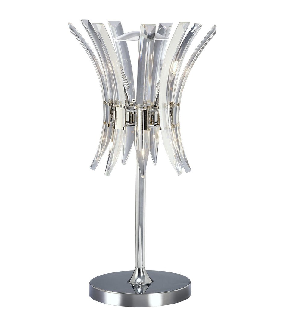 Sinclair Crystal Table Lamp 4 Light G9 Polished Chrome