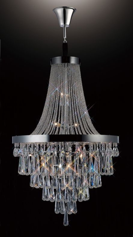Diyas IL31431 Sophia Pendant 17 Light Polished Chrome/Crystal