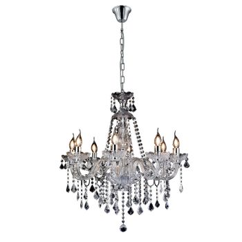 Tiana 69cm Polished Chrome/Glass/Crystal