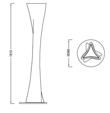 TWIST Black Floor Lamp