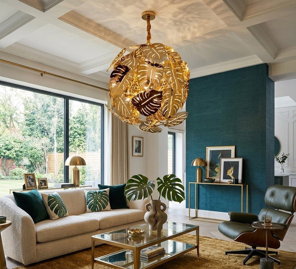 Monstera Leaf Chandelier