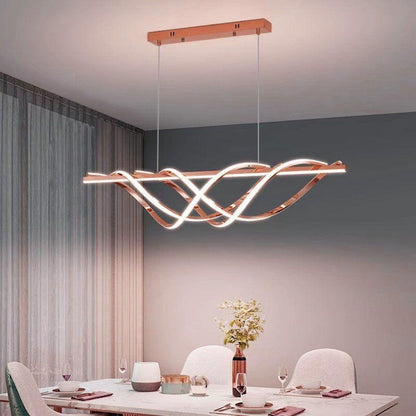 Rose Gold Modern LED Light Chandelier