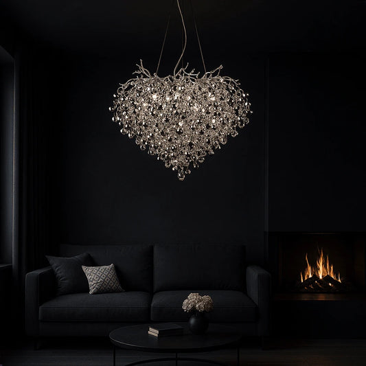 Crystal Chrome Chandelier