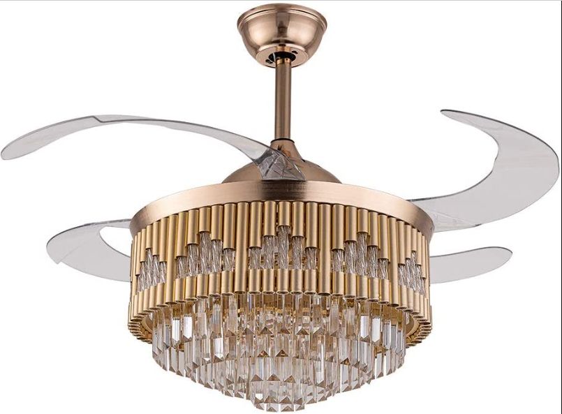 OLTAO CRYSTAL CEILING FAN CHANDELIER