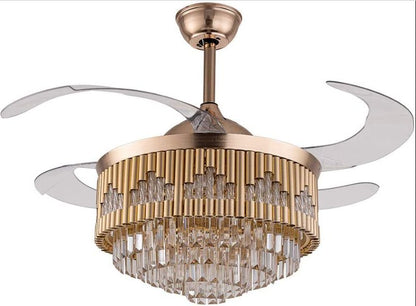 OLTAO CRYSTAL CEILING FAN CHANDELIER