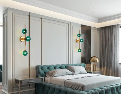 DAZZLED GOLD GLASS WALL LIGHT