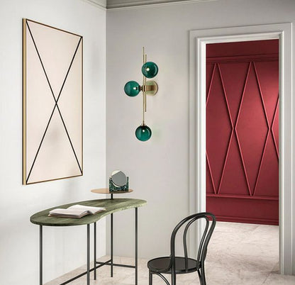 DAZZLED GOLD GLASS WALL LIGHT