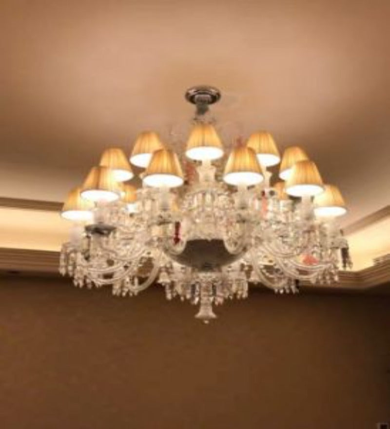 CANARM 18 LIGHT GLASS ARM CHANDELIER