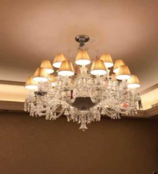 CANARM 18 LIGHT GLASS ARM CHANDELIER