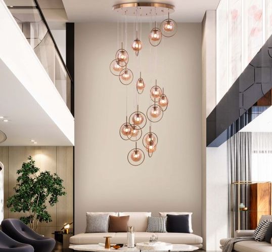AWARDS 13 LIGHTS DOUBLE HEIGHT CHANDELIER