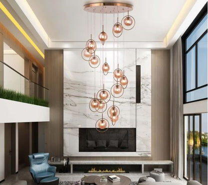 AWARDS 13 LIGHTS DOUBLE HEIGHT CHANDELIER