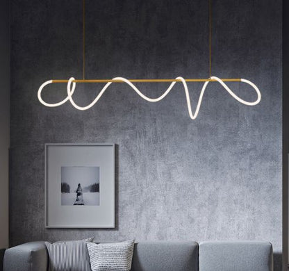 UNCUFFED  MODERN  LINEAR CHANDELIER