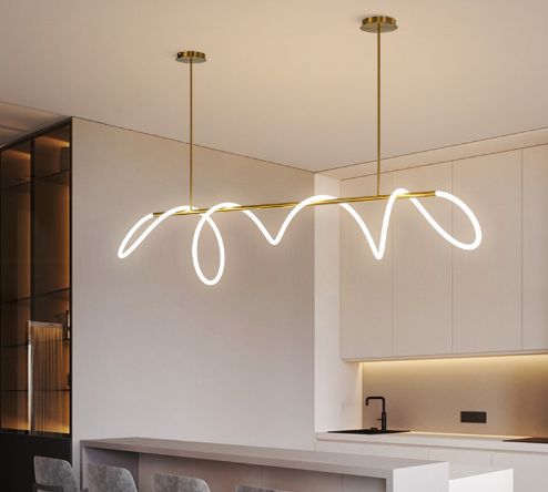 UNCUFFED  MODERN  LINEAR CHANDELIER